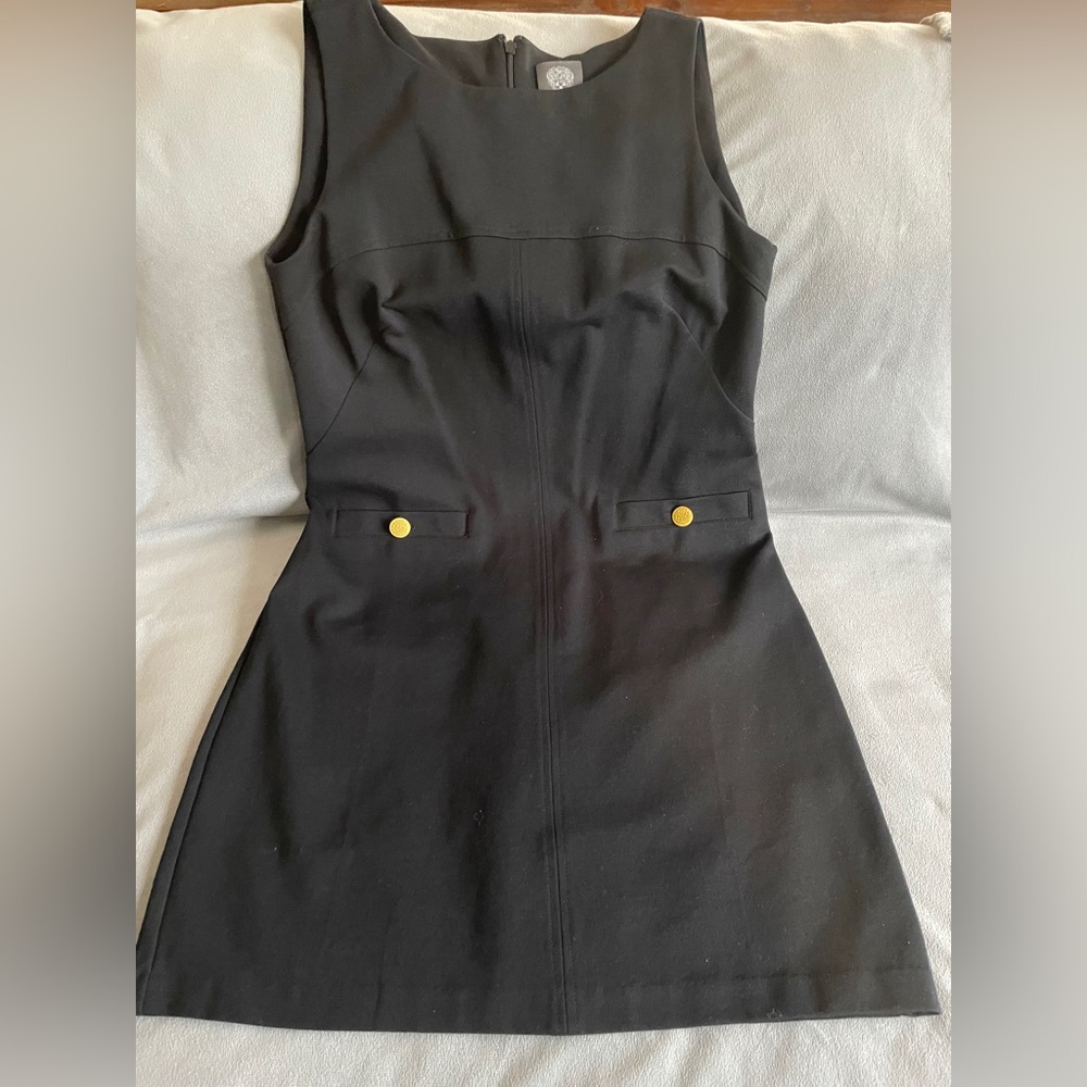 Vince Camuto Dress Women Size 8 Black Form Fitting Sleeveless Formalwear Classic